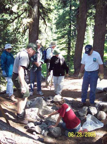 backcountry campsite