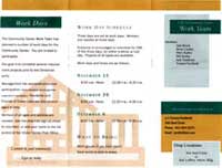 Community Center work flyer