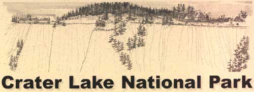 sketch of rim of Crater Lake