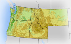 map of Pacific Northwest